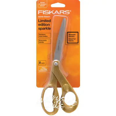 Premier 8in Bent Sparkle Scissors Gold