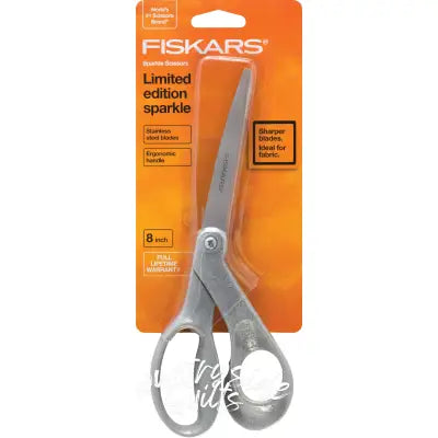Premier 8in Bent Sparkle Scissors Silver