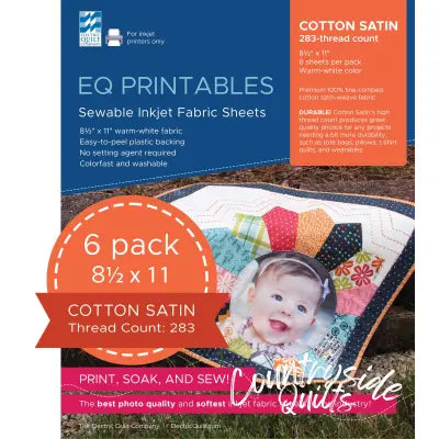 Premium Cotton Satin Inkjet Fabric Sheets