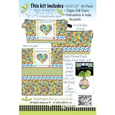 Printed Pouch Quilt Love