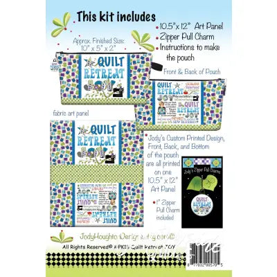 Printed Pouch Quilt Retreat Joy