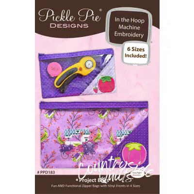 Project Bags In the Hoop Machine Embroidery Design Set