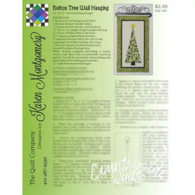 Project Sheet - Button Tree Wall Hanging - 12pk