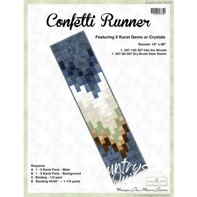 Project Sheet Confetti Runner 12/pack
