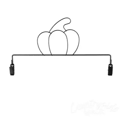 Pumpkin With Clips Charcoal 12in