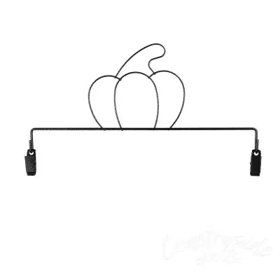 Pumpkin With Clips Charcoal 8in