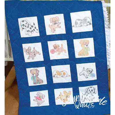 Puppies Quilt Block Set