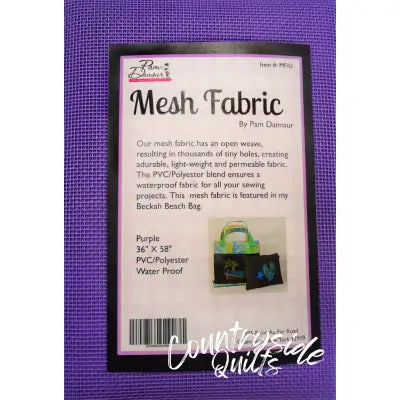 Purple Mesh Fabric 36in x 58in