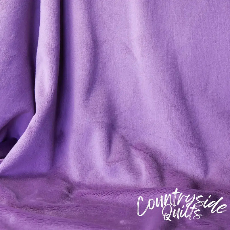 Purple Wineberry Cuddle 3 Extra Wide Solid Fabric per yard