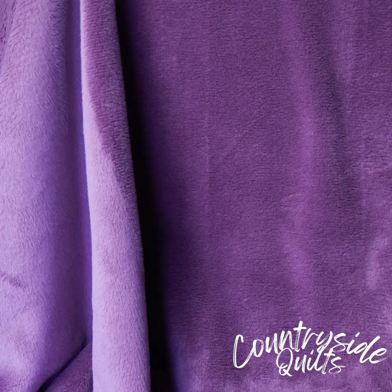 Purple Wineberry Cuddle 3 Extra Wide Solid Fabric per yard