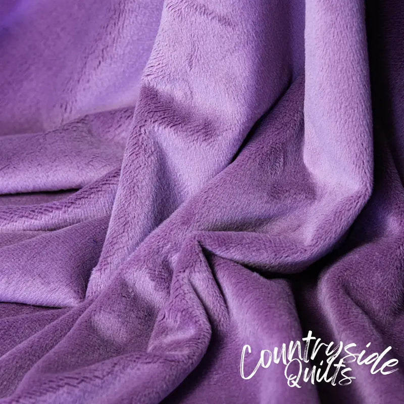 Purple Wineberry Cuddle 3 Extra Wide Solid Fabric per yard