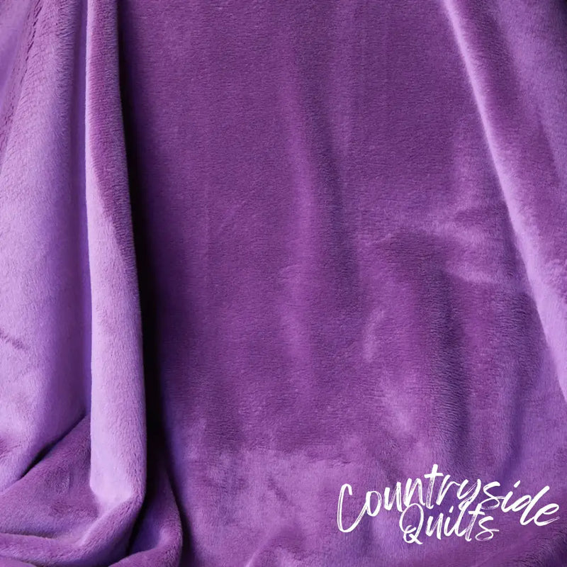 Purple Wineberry Cuddle 3 Extra Wide Solid Fabric per yard