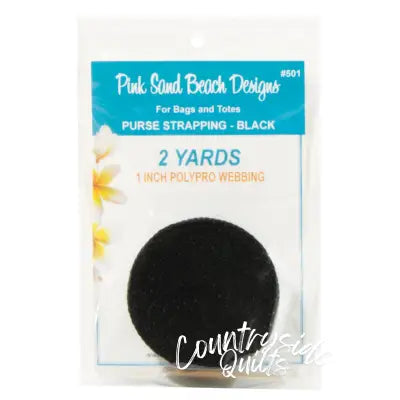 Purse Strapping 1in x 2 yds - Black