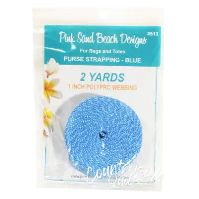 Purse Strapping 1in x 2 yds Blue