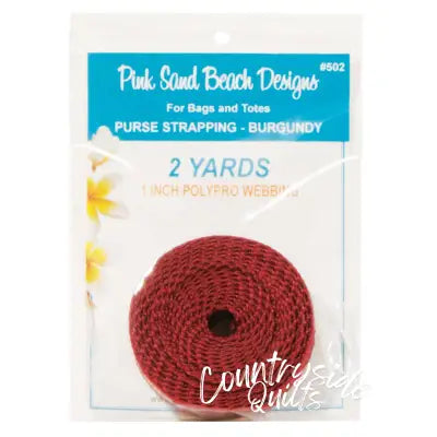 Purse Strapping 1in x 2 yds - Burgundy