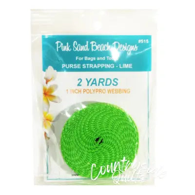 Purse Strapping 1in x 2 yds Lime