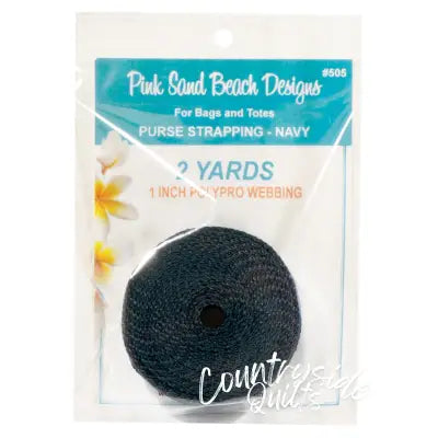Purse Strapping 1in x 2 yds - Navy