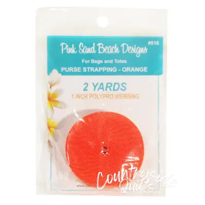 Purse Strapping 1in x 2 yds Orange