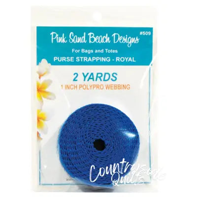 Purse Strapping 1in x 2 yds - Royal
