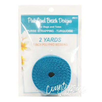 Purse Strapping 1in x 2 yds - Turquoise