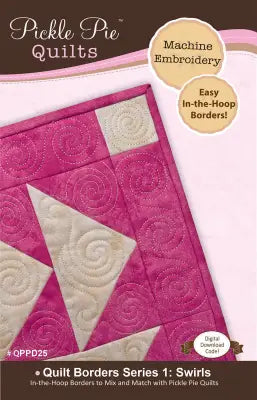 Quilt Borders Series 1: Swirls In The Hoop Embroidery