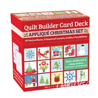Quilt Builder Card Deck Appliqué Christmas Set