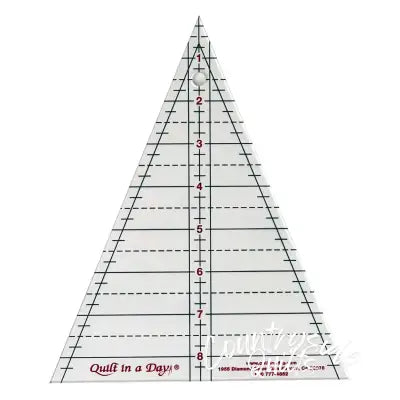 Quilt In A Day Kaleidoscope 45 Degree Triangle Ruler 8-1/2in
