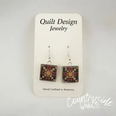 Quilt Earrings Star Crossing