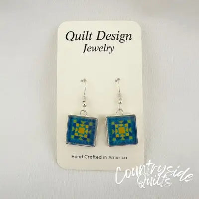 Quilt Earrings Star Pass