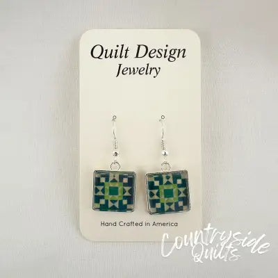 Quilt Earrings Stepping Stone