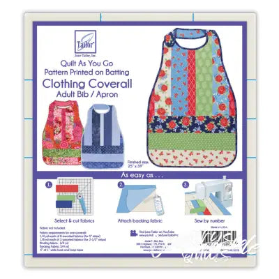 Quilt As You Go Coverall Adult Bib