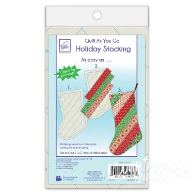 Quilt As You Go Holiday Stockings