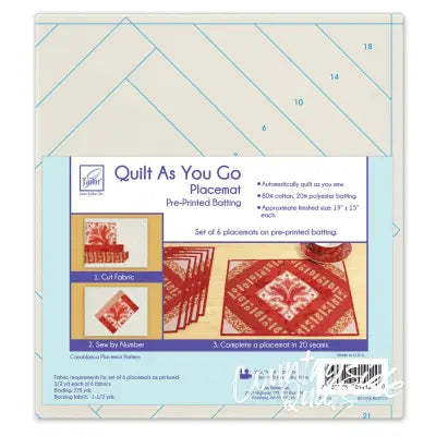 Quilt As You Go Placemats (6) - Casablanca