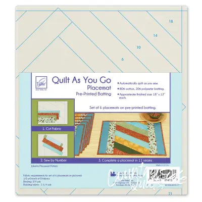 Quilt As You Go Placemats (6) - Jakarta