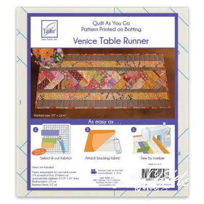 Quilt As You Go Table Runner Venice Pattern