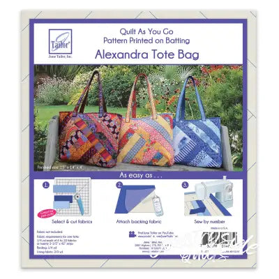 Quilt As You Go Tote Bag Alexandra Design