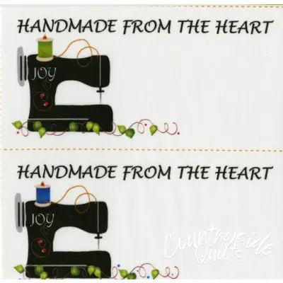 Quilt Labels Joy Sewing Machine #2 -  4 per pack