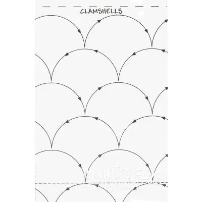 Quilt Pattern On A Roll Clamshells 9 1/2in x 26'
