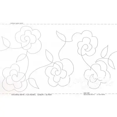 Quilt Pattern Roll Stipples & Flowers 9 1/2in x 26'