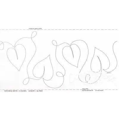 Quilt Pattern On A Roll Stipples & Leaves 9 1/2in x 26'