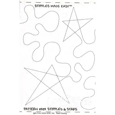 Quilt Pattern Roll Stipples & Stars 9 1/2in x 26'