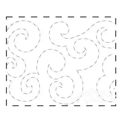 Quilt Pattern On A Roll Wide Waves 9 1/2in x 26'