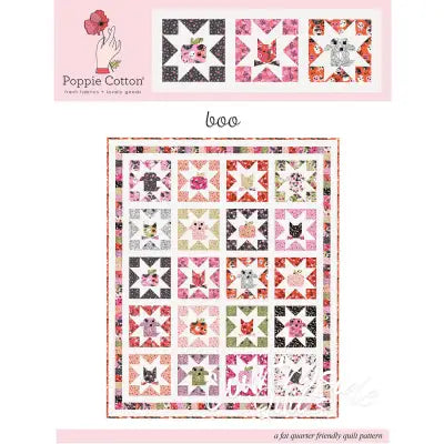 Quilt Pattern Not Scary Boo 66in x 80in