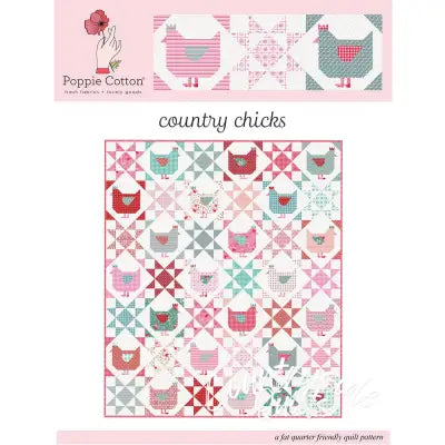 Quilt Pattern Smitten Chicken Country Chicks 72in x 84in