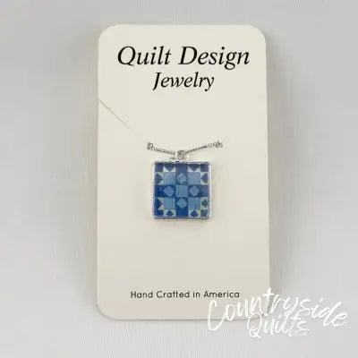 Quilt Pendants Patience Blue