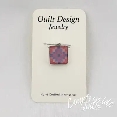 Quilt Pendants Trip Around the World Peach