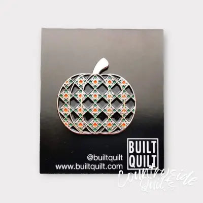 Quilt Pumpkin Enamel Pin