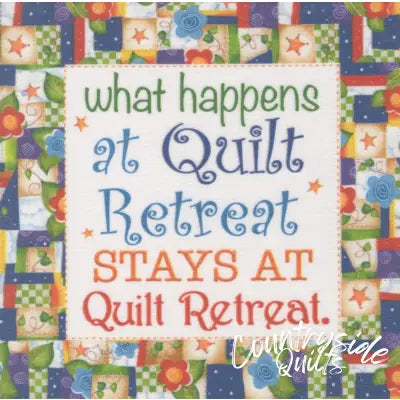 Quilt Retreat Art Panel