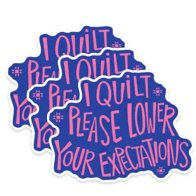I Quilt Sticker Pack