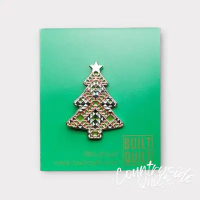 Quilt Xmas Tree Enamel Pin